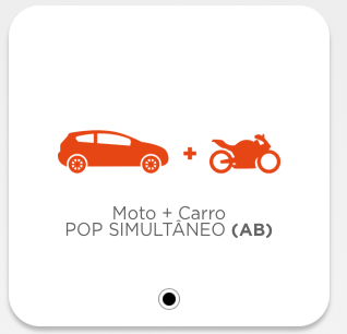 Moto + Carro POP SIMULTÂNEO (AB)